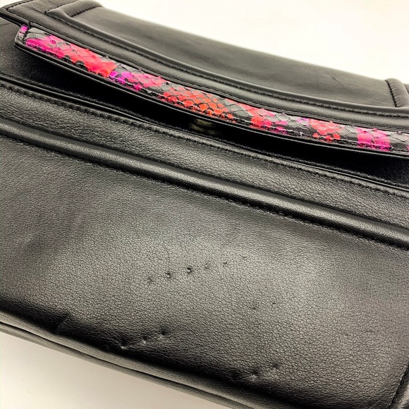 HEIRLOOM Leather with Python Trim Crossbody/Clutch - Picture 6 of 7